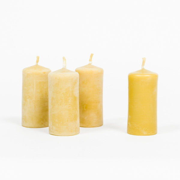 Beeswax Stubby Candles - Beeswax Candle - shop online uk | Travelling Basket