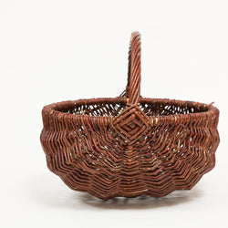 Diamond Handled Frame Basket - Handmade Willow Basket