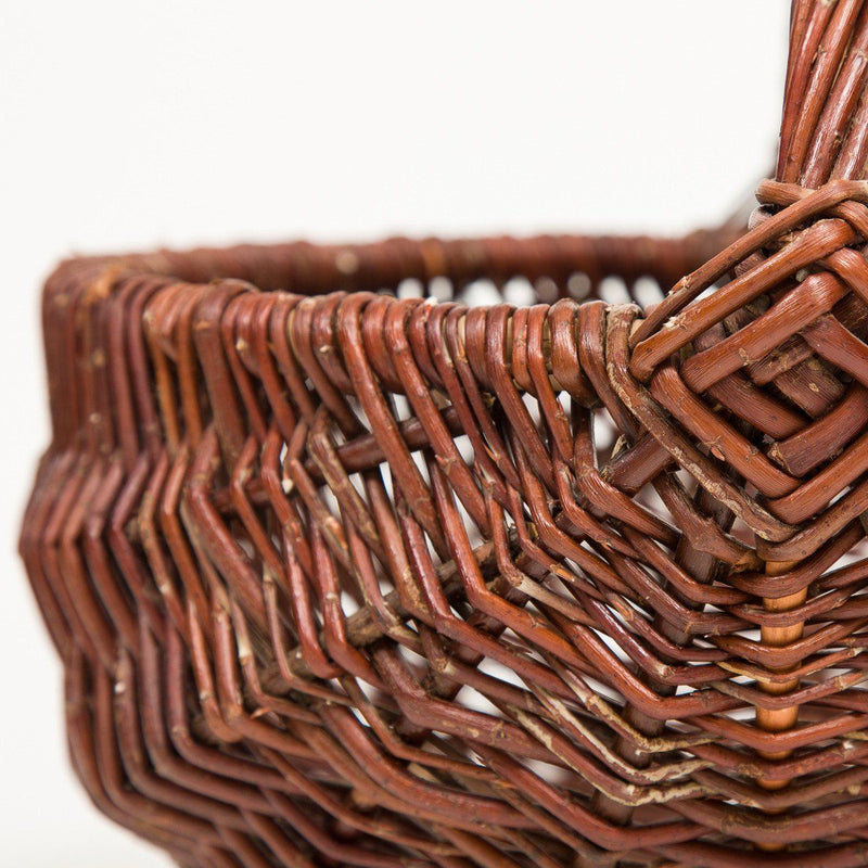 Diamond Handled Frame Basket - Handmade Willow Basket