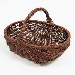 Diamond Handled Frame Trug - Handmade Willow Basket