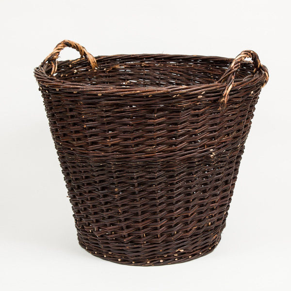 Tall Log Basket - Handmade Willow Basket