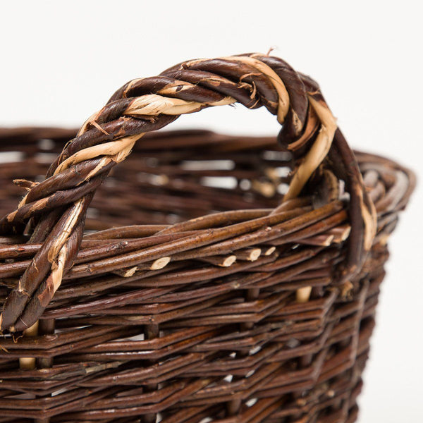 Traditional Log Basket - Handmade Willow Basket