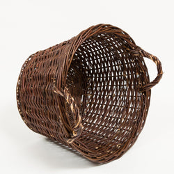 Traditional Log Basket - Handmade Willow Basket