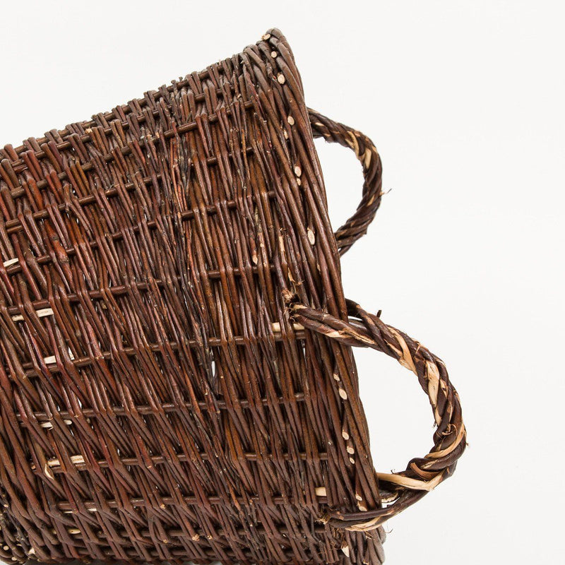 Traditional Log Basket - Handmade Willow Basket